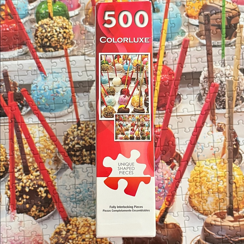 500 Piece Puzzle - Colorful Candied Granny Smith Apples by Colorluxe - Picture 4 of 9